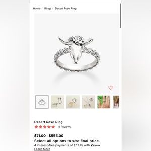 James Avery desert rose ring